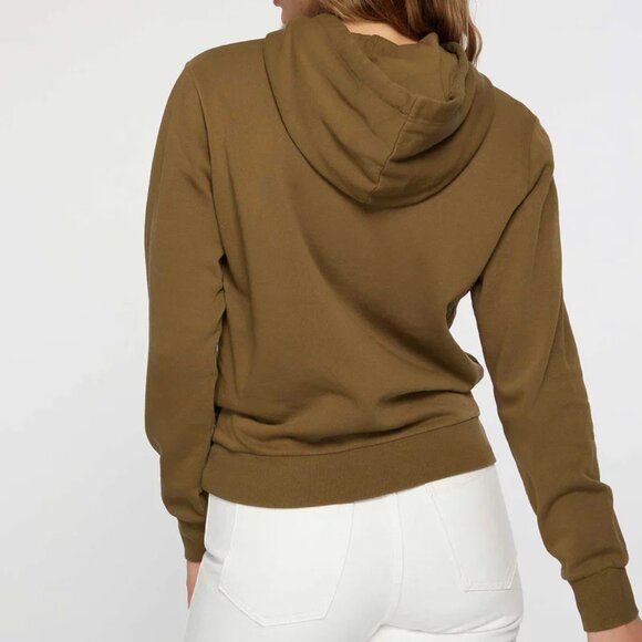 O'Niell Offshore Cotton Fleece Graphic Hoodie M Olive Green Mushroom Flower Boho - Picture 3 of 16